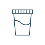 Urine collection cup icon, Urine Tests, MoonStone Study, Multiple Sclerosis, MS
